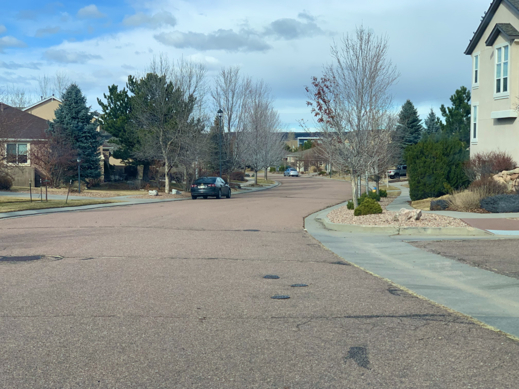 Street view in Pine Creek Neighborhood